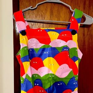 Nooworks Rainbow Lumps Overalls, Size Medium